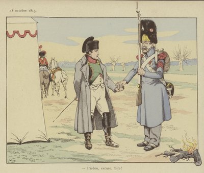 Entschuldigen Sie, Sir!, 18. Oktober 1813 von Onfray de Breville Job