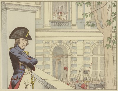 Napoleon sieht König Ludwig XVI. zum zweiten Mal, 20. Juni 1792 von Onfray de Breville Job