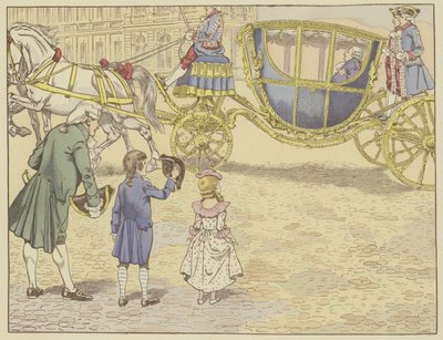 Von seinem Vater 1779 nach Versailles gebracht, sah er zum ersten Mal einen König, Ludwig XVI., den er später ablösen würde von Onfray de Breville Job