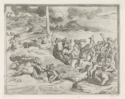Durchzug durch das Rote Meer von Orazio Borgianni