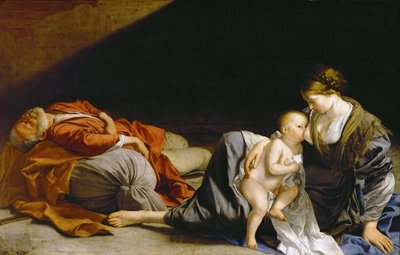 Die Rast auf der Flucht nach Ägypten von Orazio Gentileschi