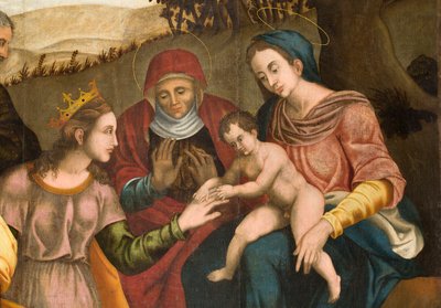 Heirat der hl. Katharina, Detail von Orazio da Spinazzola Iacobetta