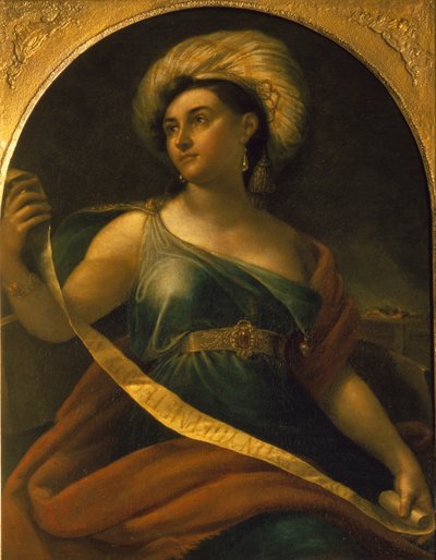 Porträt der Schauspielerin Ekaterina Semyonova 1786-1849 als delphische Sibylle, 1828 von Orest Adamovich Kiprensky
