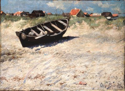 Boot am Südstrand von Skagen von Oscar Gustaf Bjorck