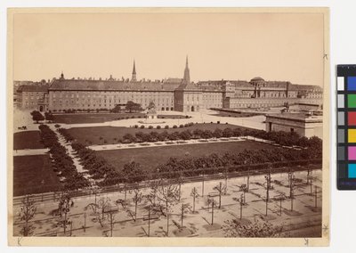 1., Burg - Heldenplatz - Blick auf den Leopoldinischen Trakt der Hofburg von Oscar Kramer
