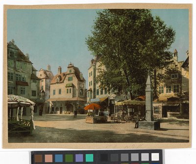 Ansicht des "Hohen Markts" auf der Internationalen Ausstellung für Musik- und Theaterwesen von Oscar Kramer