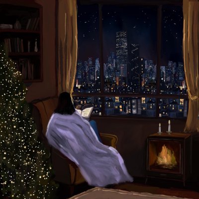 Gemütliche Stadtweihnachtsnacht von Osheensgallery