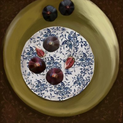 Frische Feigen Stillleben von Osheensgallery