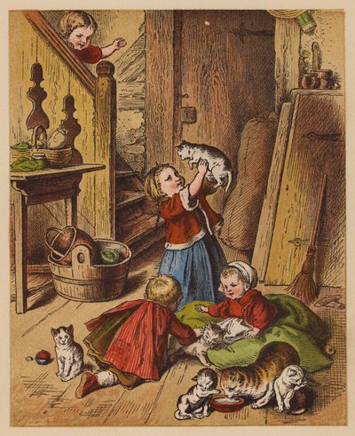 Kleine Kätzchen von Oskar Pletsch