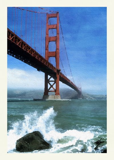 Golden Gate Wellen von Osvaldo Russo