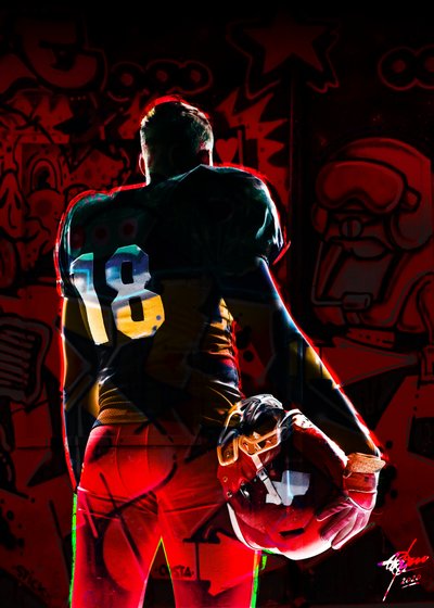 Gridiron-Spieler 18 von Osvaldo Russo