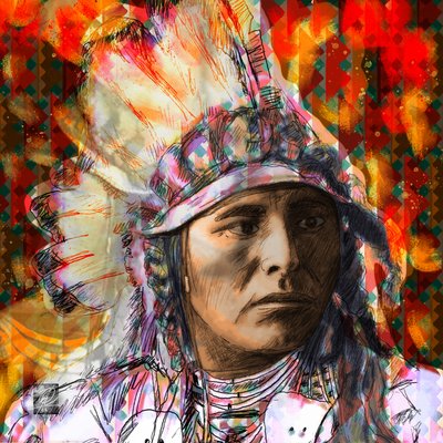 Porträt des indigenen Geistes von Osvaldo Russo