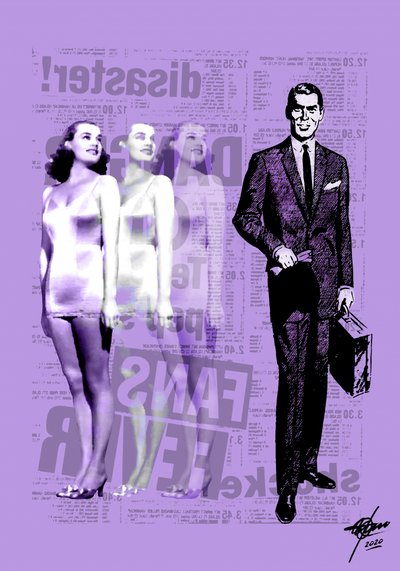 Eleganter Mann Retro Glamour von Osvaldo Russo