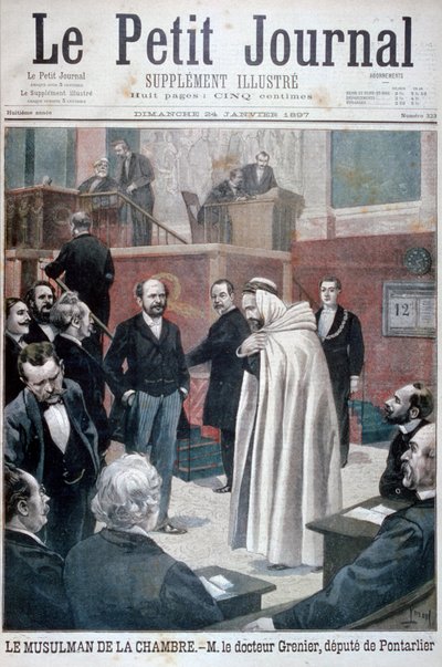 Dr. Philippe Grenier, der erste muslimische Abgeordnete in der französischen Nationalversammlung von Oswaldo Tofani