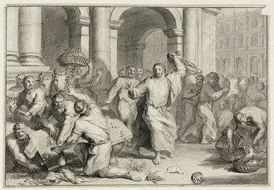 Christus vertreibt die Geldwechsler aus dem Tempel von Ottmar Elliger the Younger