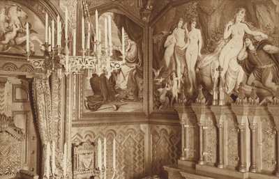 Bayerisches Königsschloss Neuschwanstein, Arbeitszimmer, Bilder der Tannhäuser-Legende von Otto Ballerstedt