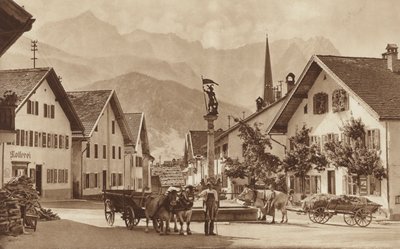 Floriansplatz in Partenkirchen von Otto Ballerstedt