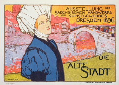 Plakat für die Kunst- und Handwerksausstellung in Dresden, Deutschland von Otto Fischer