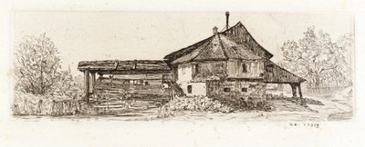 Donau, eine alte Mühle von Otto H. Bacher
