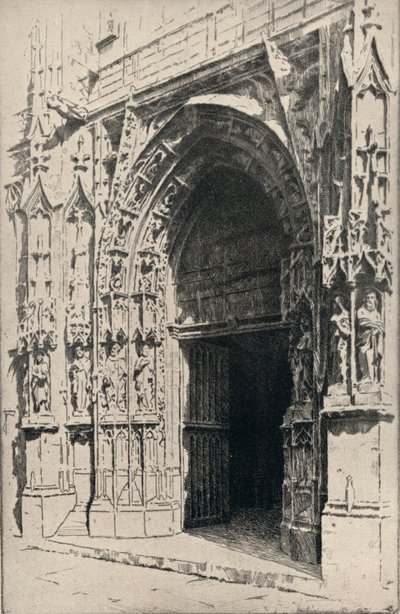 Eingang der Kirche St. Merri, 1915 von Otto J Schneider