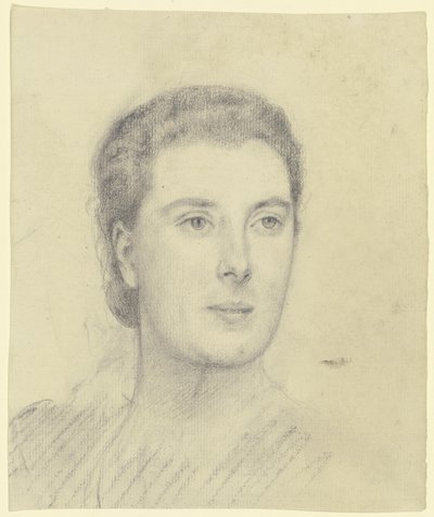Bildnis einer Dame (Margret Freebody?) von Otto Scholderer