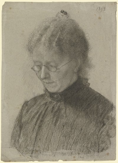 Die lesende Luise Scholderer von Otto Scholderer