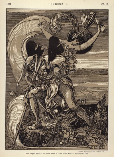Eine junge Frau - ein alter Mann - eine harte Nuss - ein hohler Zahn von Otto Seitz
