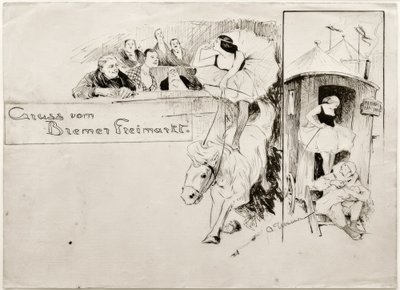 Gruß vom Bremer Freimarkt von Otto Ubbelohde