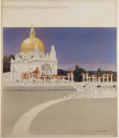 Kirche für das Steinhof Asyl, Wiens zentrales Krankenhaus für psychisch Kranke von Otto Wagner