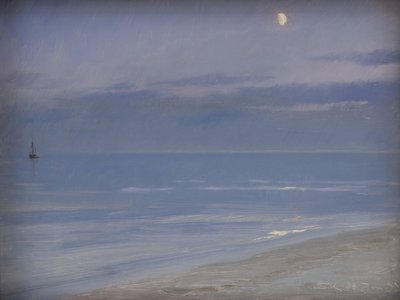 Strand von Skagen im Mondlicht von Peder Severin Krøyer