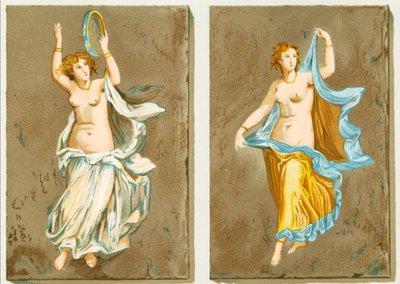 Tanzende Mädchen aus einem pompejanischen Gemälde von P. Sellier