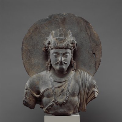 Büste eines Bodhisattva Shakyamuni, 3.-4. Jahrhundert von Pakistani School