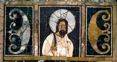 Paläochristliche Kunst: Darstellung von Christus, wahrscheinlich die erste von Paleo Christian
