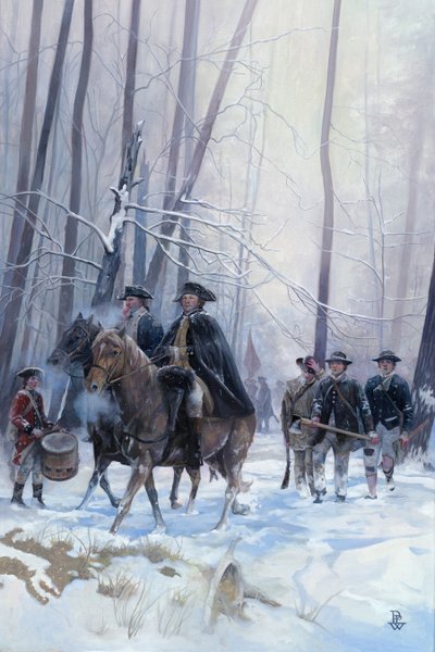 Bitterer Winter in Jockey Hollow von Pamela Patrick White