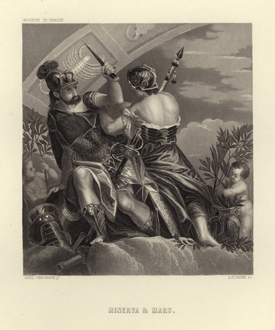 Minerva und Mars von Paolo Veronese