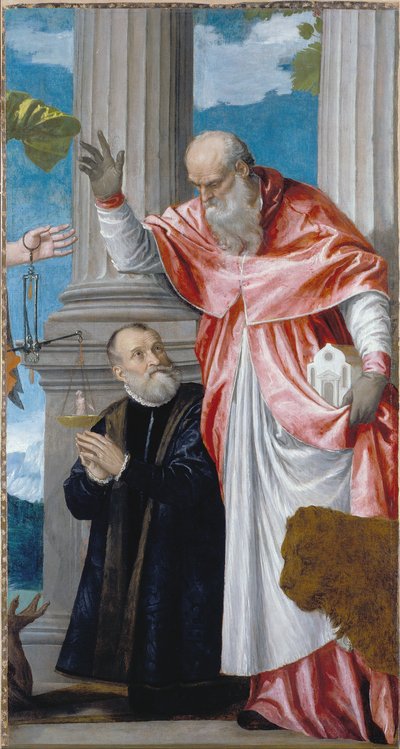 Der heilige Hieronymus und lahjoittaja von Paolo Veronese