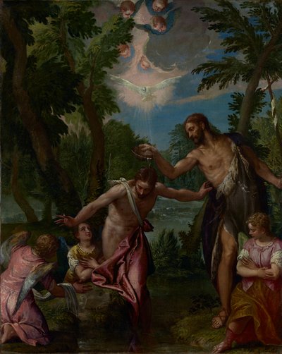 Die Taufe Christi von Paolo Veronese and workshop