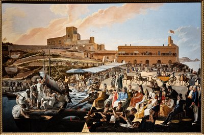 Die Thunfisch-Mattanza in Solanto in Anwesenheit der königlichen Familie von Paolo de Albertis