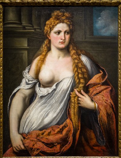 Porträt einer jungen Frau von Paris Bordone