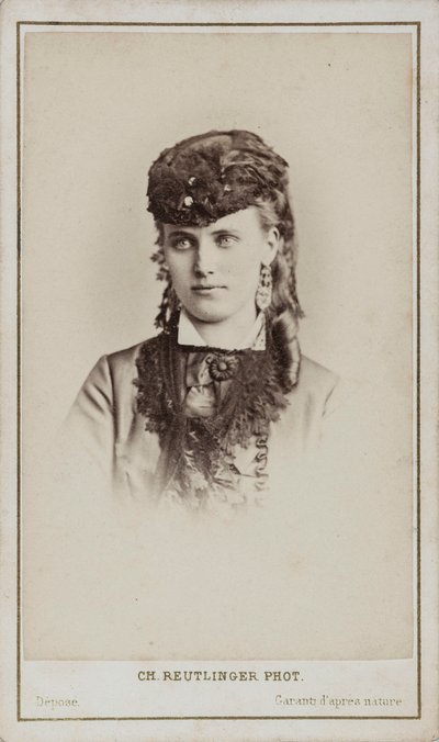 Porträt von Christine Nilsson 1843-1921 von Paris . Photo studio Reutlinger