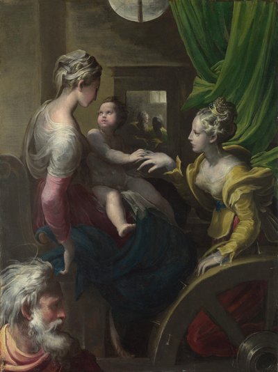 Die mystische Hochzeit der heiligen Katharina von Siena von Parmigianino