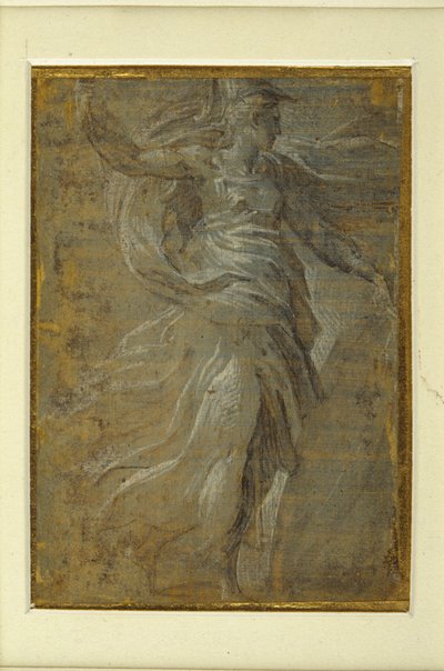 Minerva mit einem Schild in der linken Hand, einer Lanze in der rechten von Parmigianino