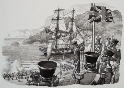 Ankunft in Westaustralien am 21. Januar 1827 von Pat (1907-95) Nicolle