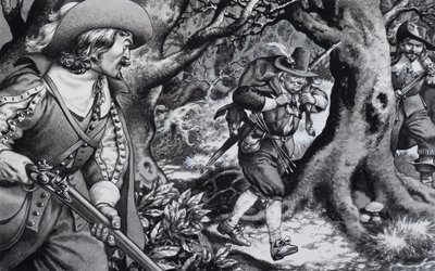 Wilddieb des siebzehnten Jahrhunderts von Pat (1907-95) Nicolle