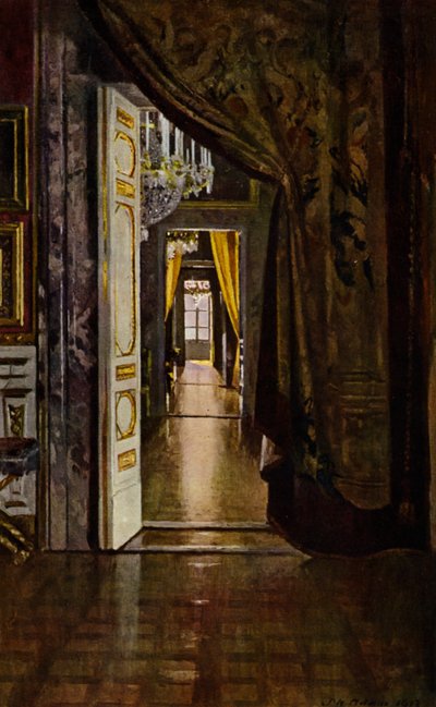 Palazzo Pitti, Florenz (Farblithografie) von Patrick William Adam