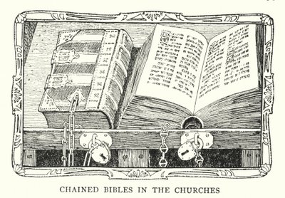 Angekettete Bibel in einer Kirche, Zeit von König Heinrich VIII von Patten (after) Wilson