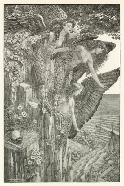 Illustration für Homers Odyssee von Patten (after) Wilson