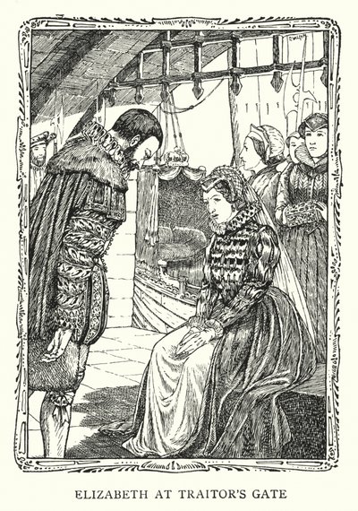 Prinzessin Elizabeth am Verrätertor von Patten (after) Wilson