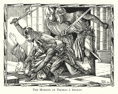 Der Mord an Thomas Becket von Patten (after) Wilson