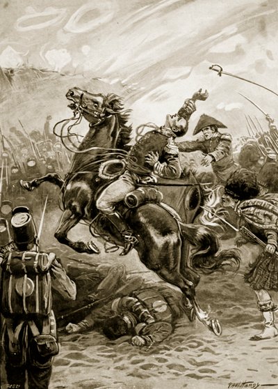 Tod von Sir Edward Pakenham, Illustration aus 